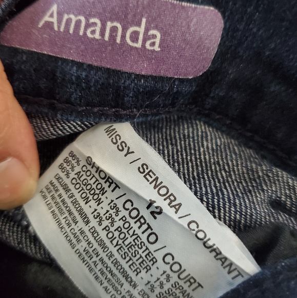 Gloria Vanderbilt Two Jean Bundle Purple & Blue Amanda Pants Women's Size 12 - Picture 14 of 16